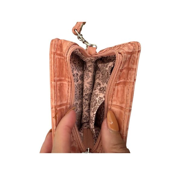 TOMMY BAHAMA Peach Leather Wristlet Wallet - Picture 7 of 9